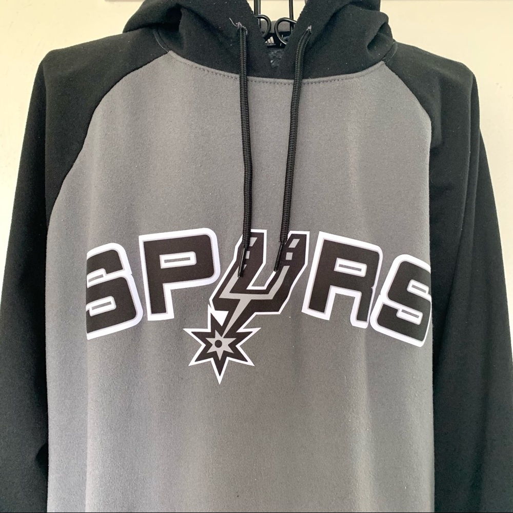 Adidas Climawarm San Antonio Spurs NBA Long Sleeve Pullover Hoodie Size L - Picture 4 of 16